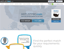 Tablet Screenshot of hotlistpro.com